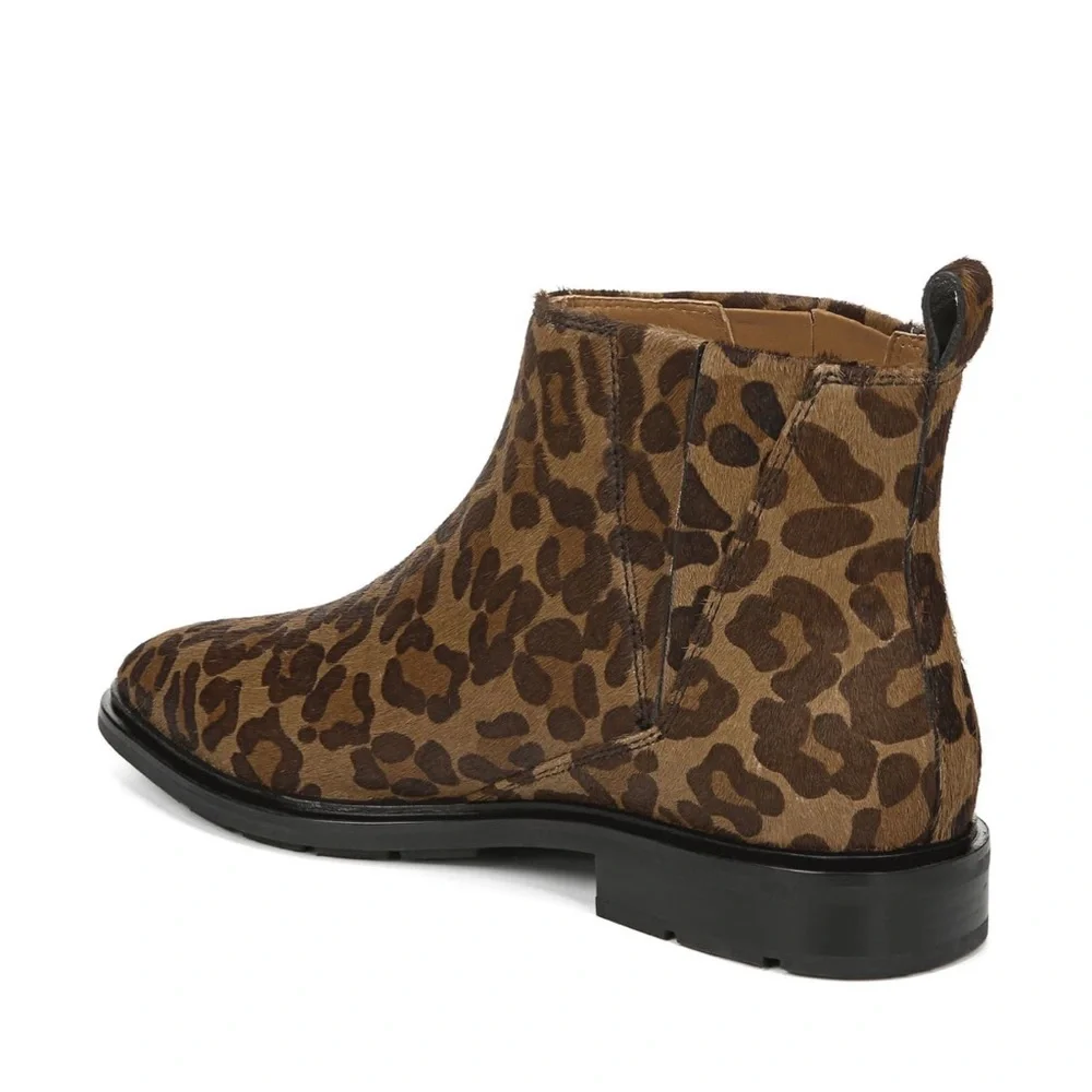 Via Spiga Emelin Cheetah Print Leather Ankle Boot